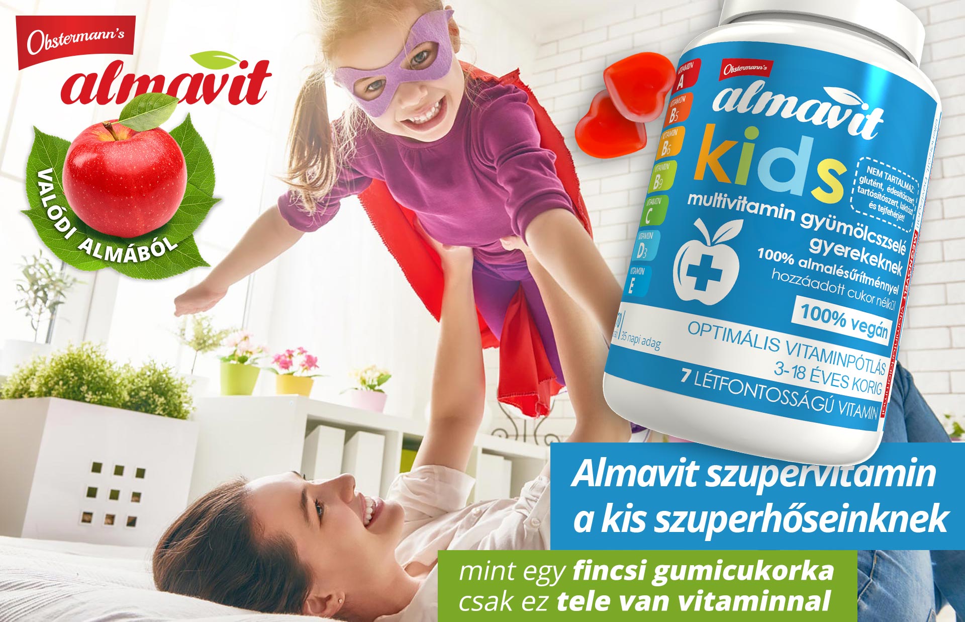 Multivitamin gumicukor gyerekeknek 7 létfontosságú vitaminnal