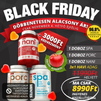 black friday hajvitamin ízületvédő almaecet gyümölcszselé