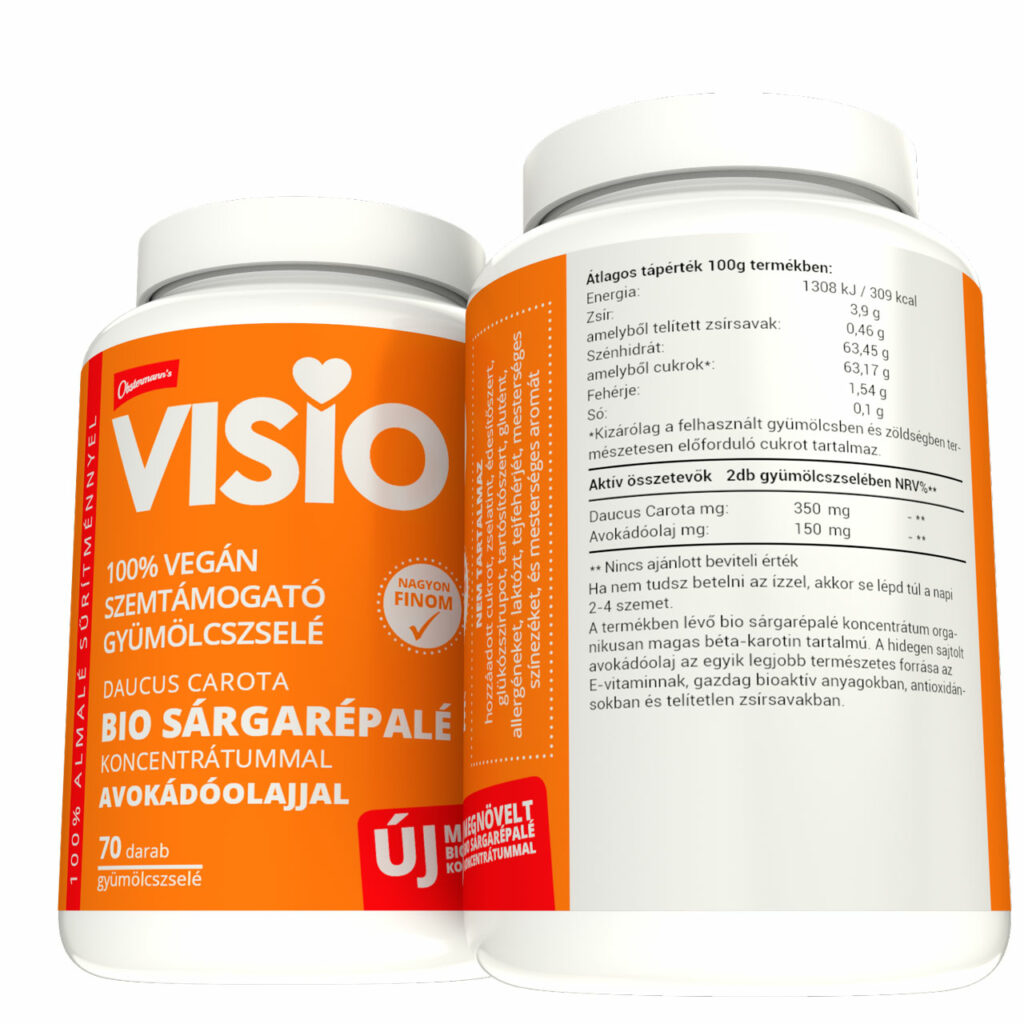 visio szemvitamin gyümölcszselé sárgarépalé avokádó