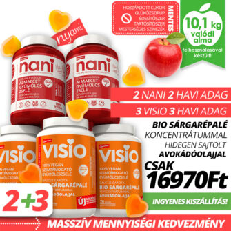 visio szemvitamin sárgarépa avokádóolaj nani almaecet gyümölcszselé