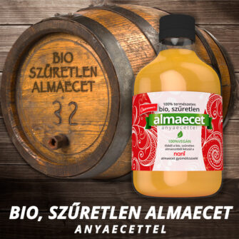 bio, szűretlen almaecet anyaecettel