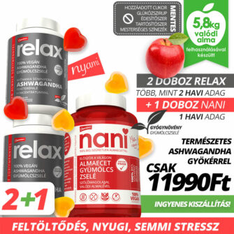 relax ashwagandha gyümölcszselé gumicukor