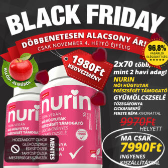 black friday Nurin női húgyutakat támogató gyógynövényes gumicukor