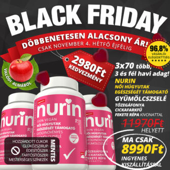 black friday Nurin női húgyutakat támogató gyógynövényes gumicukor